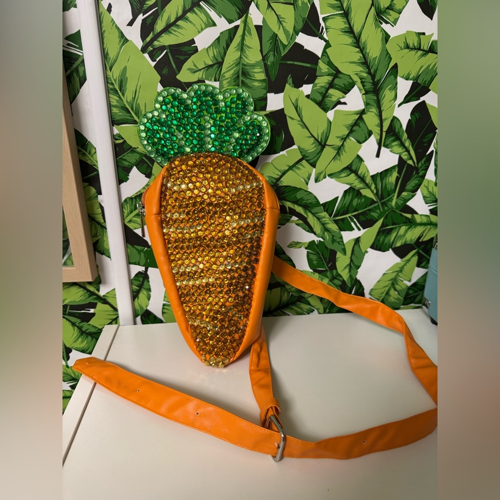 Sparkling Carrot Crossbody Bag